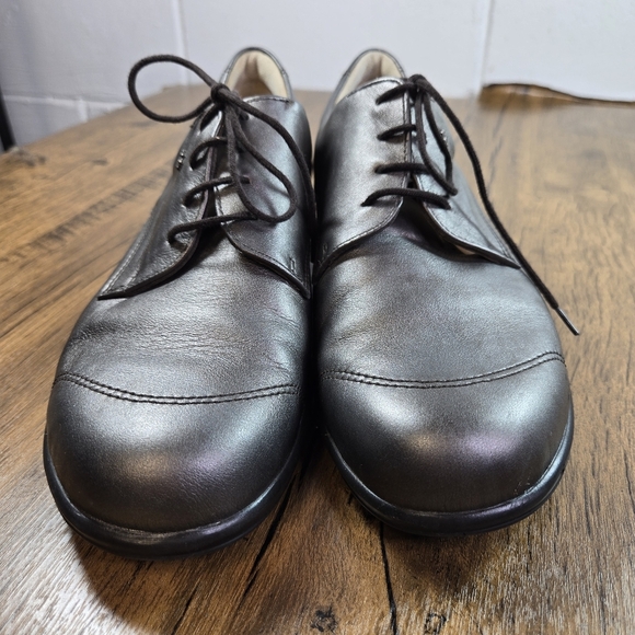 Finn Comfort Rosario Pewter Leather Walking Shoes - Picture 9 of 13